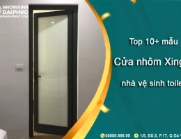 10+ mẫu cửa nhôm xingfa nhà vệ sinh toilet giá rẻ đẹp
