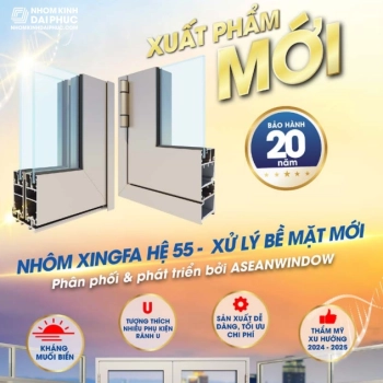 Catalogue nhôm Xingfa 55 sơn Anodized