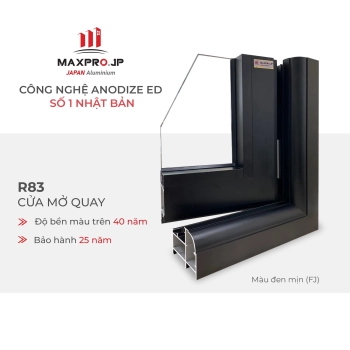 Profile  Nhôm Maxpro.JP màu đen mịn