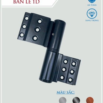 Bản lề 1D CANDY (Khung-Cánh hoặc Cánh-Cánh) màu Đen bóng/ Xám/ Trắng sữa