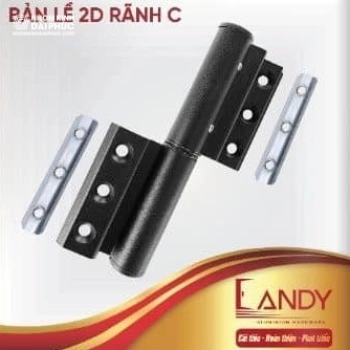 Bản lề 2D CANDY (Khung-Cánh hoặc Cánh-Cánh) màu Đen Nhám