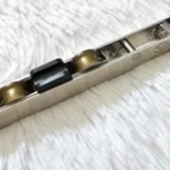 Bánh xe 2 bánh hổ phách Janus, dùng cho hệ lùa size 15x17 nhôm rãnh C, mã BX-CS17