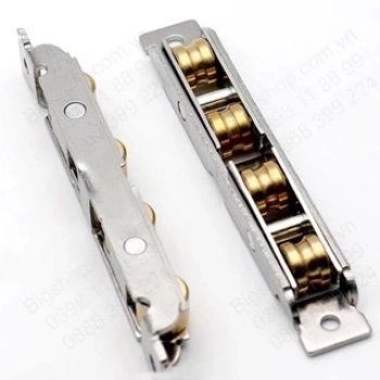 Bánh xe 4 bánh hệ 55 inox bánh đồng - Candy