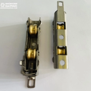 Bánh xe đôi hệ 55 inox bánh đồng (nhập khẩu) - Candy