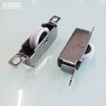 Bánh xe đơn dập rãnh inox bánh đồng (vòng đạn Nhật) - Candy