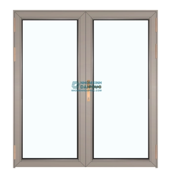 Cửa đi 2 cánh nhôm Maxpro hệ R65