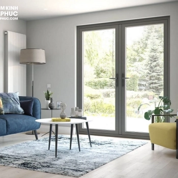 Cửa đi mở quay nhôm Kogen hệ 60