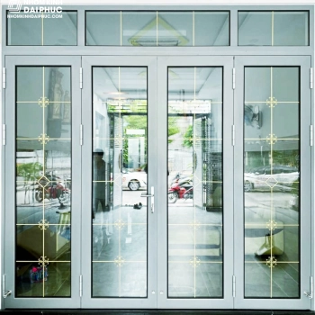 Cửa nhôm xingfa 4 cánh màu trắng