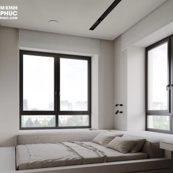 Cửa sổ mở quay nhôm Kogen hệ 60