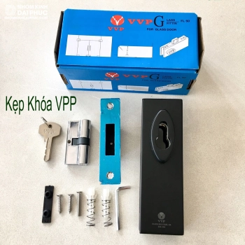 Khóa sàn cửa kính VVP FL50 đen mờ