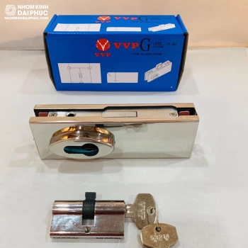 Khóa sàn cửa kính VVP FL50 vàng bóng