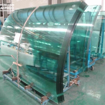 Kính ghép keo uốn cong