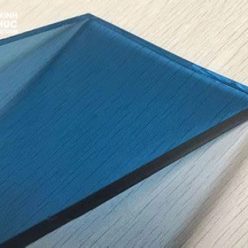 Kính phản quang Solar 8 ly cường lực màu xanh biển