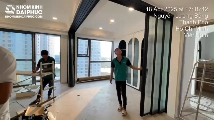 Thi công Cửa nhôm slim cho The Antonia Quận 7