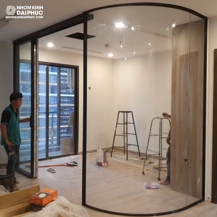 Thi công Cửa nhôm Slim tại Vinhomes Grand Park