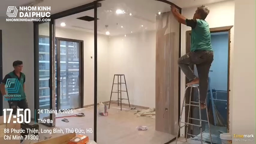 Thi công Cửa nhôm Slim tại Vinhomes Grand Park