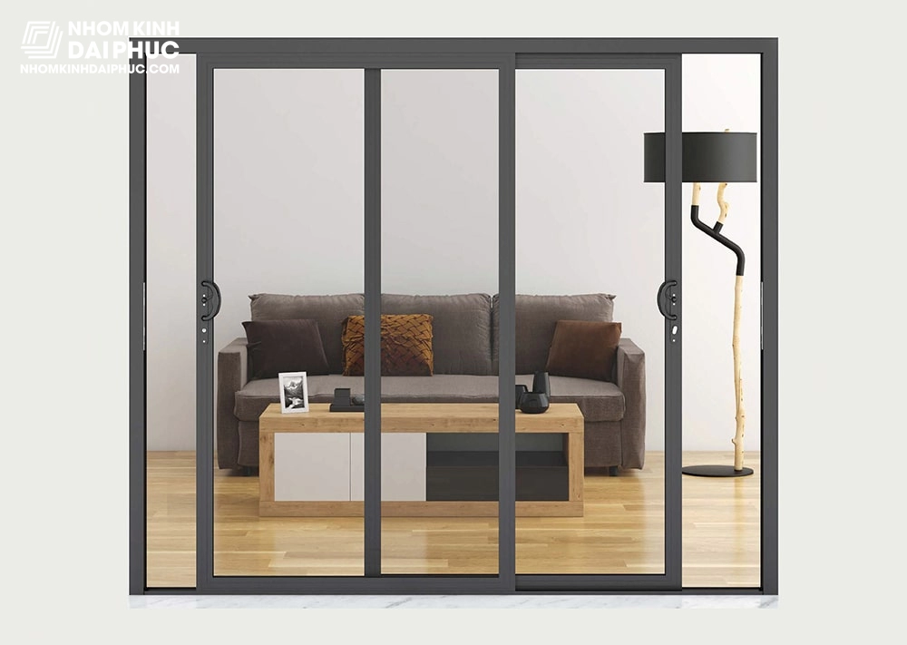 Cửa đi mở trượt nhôm Xingfa giá 2,1 triệu/m2