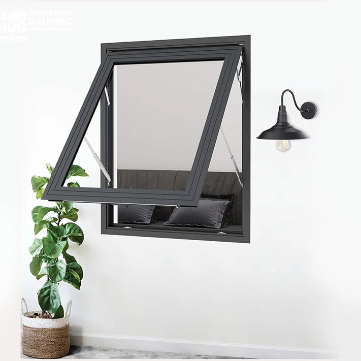 Cửa sổ nhôm xingfa mở hất 1 cánh 2,1 triệu/m2