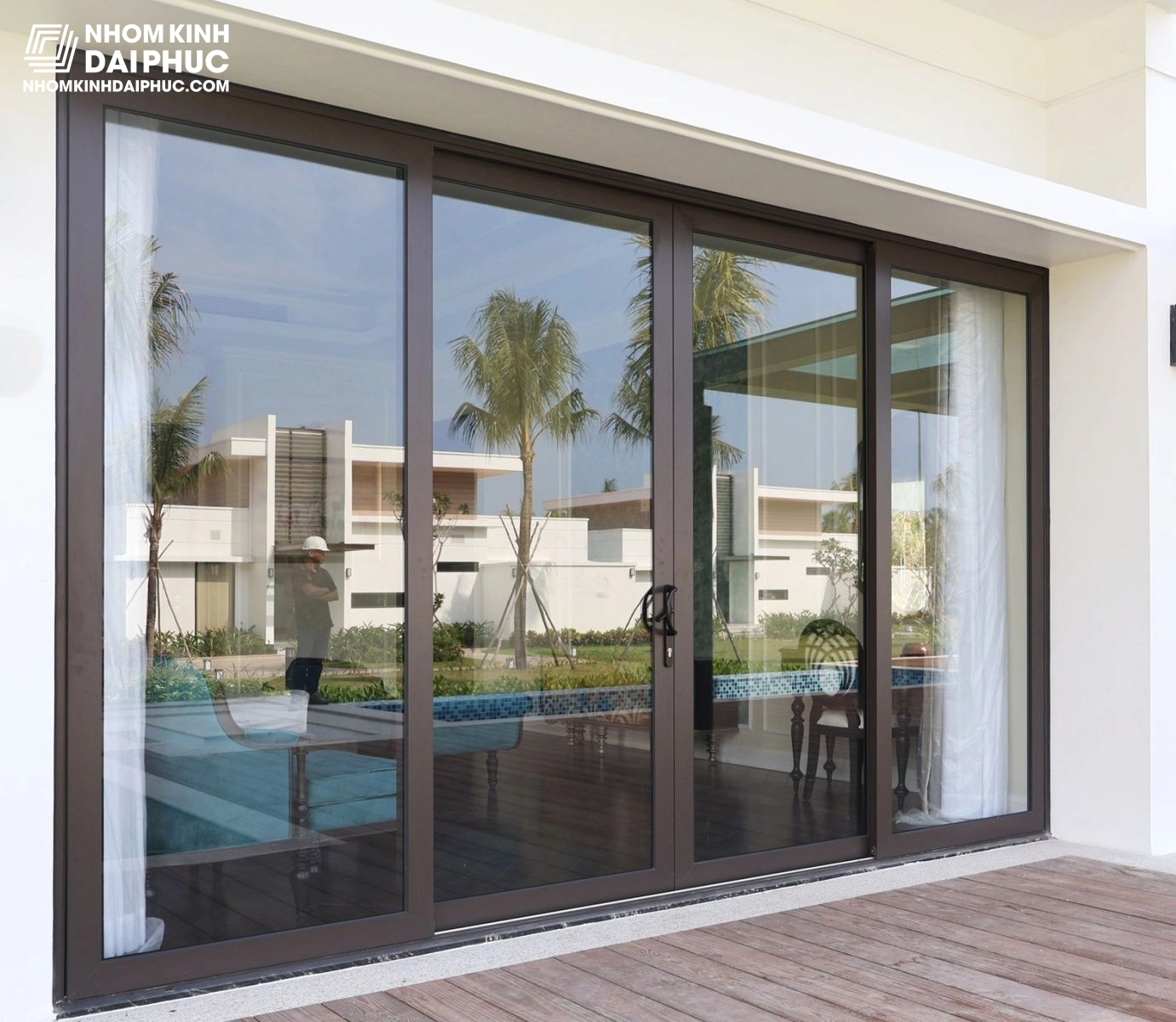 Cửa lùa nhôm Maxpro hệ 83