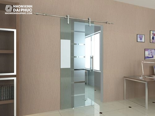 Cửa kính cường lực 1 cánh lùa