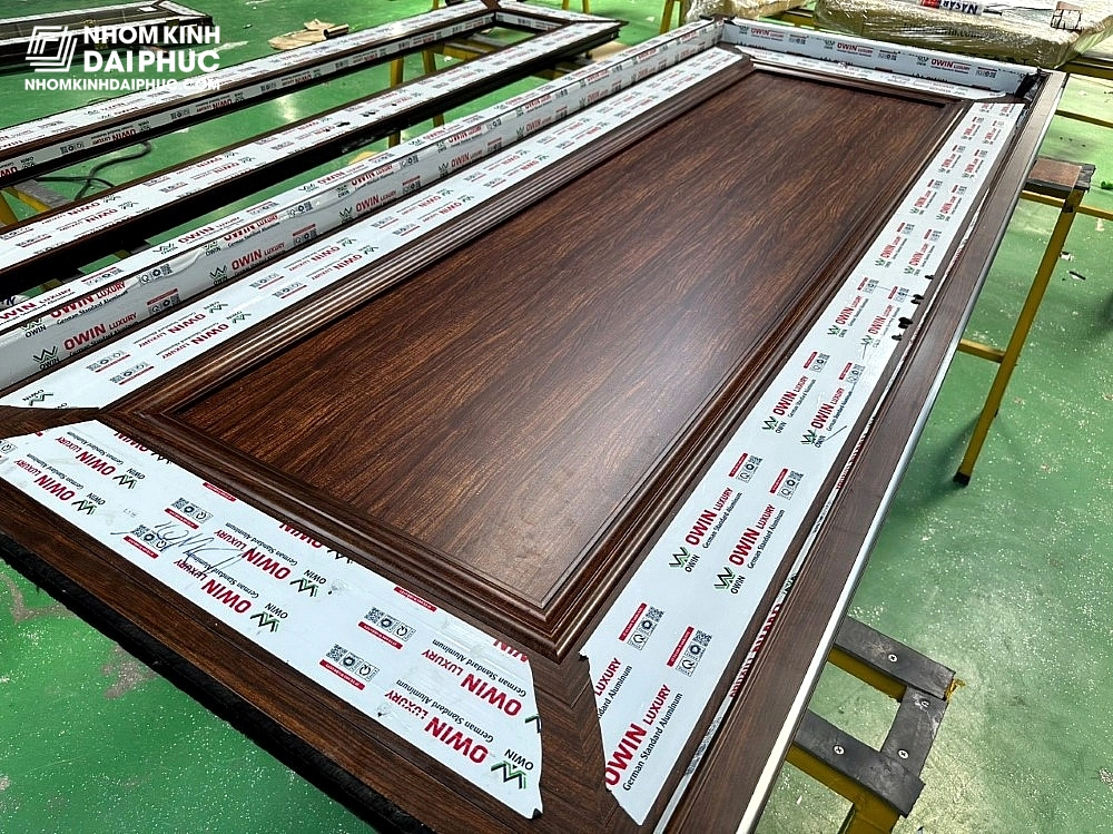 Cửa Đi Thông Phòng Nhôm Owin Bản Nhôm Nguyên Tấm