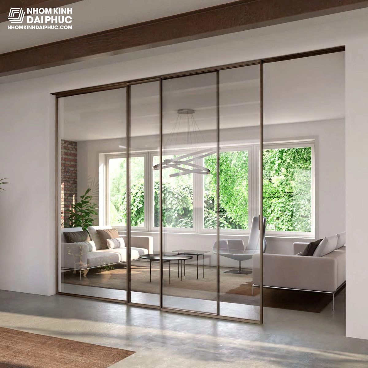 Cửa nhôm slim Papo