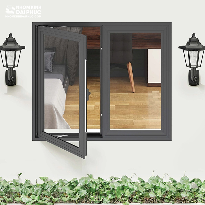 Cửa Sổ Nhôm Xingfa Mở Quay 2 Cánh giá 2,1 triệu/m2