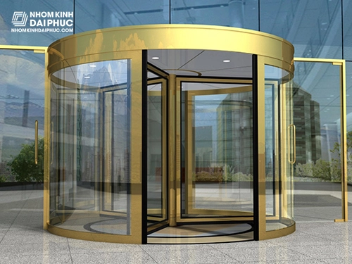 Cửa tự động mở xoay tròn