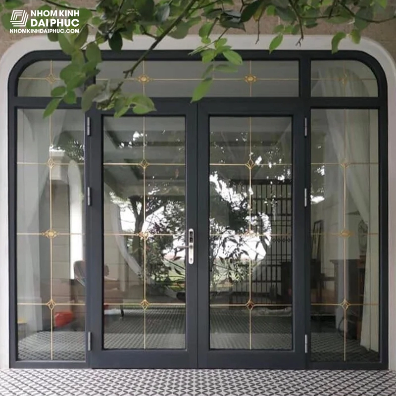 Mẫu cửa Xingfa uốn vòm