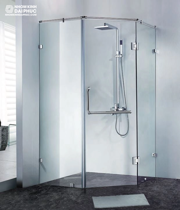 Phòng tắm kính 135 độ cánh mở quay