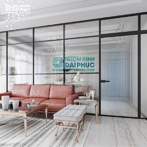 Đơn giá vách ngăn phòng hệ Slim có cửa mở quay 2,2 triệu/m2