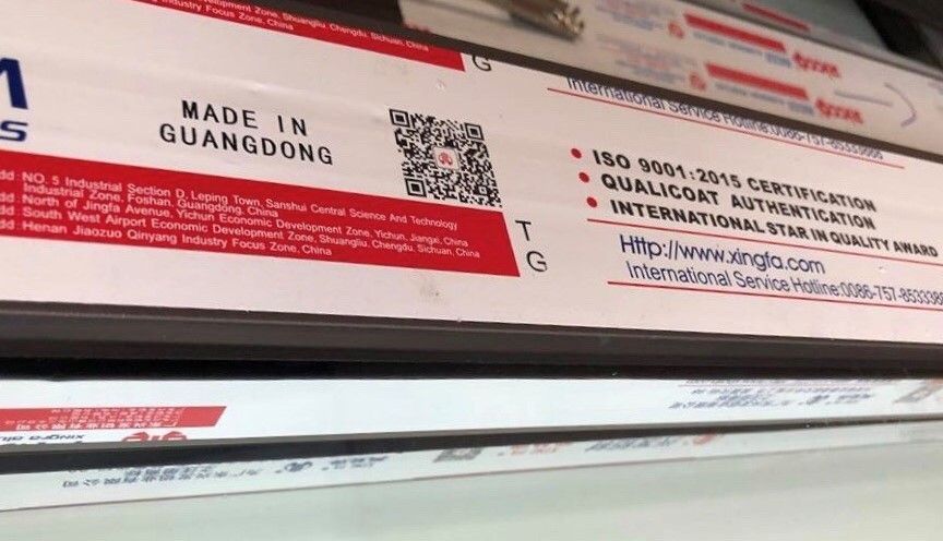 Tem nhôm Xingfa Quảng Đông chính hãng