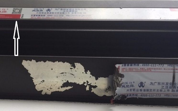 Hình ảnh nhôm XINGFA giả nhái trên thị trường hiện nay