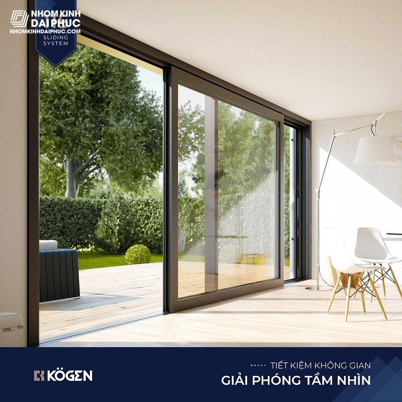 Hệ cửa trượt nhôm kogen