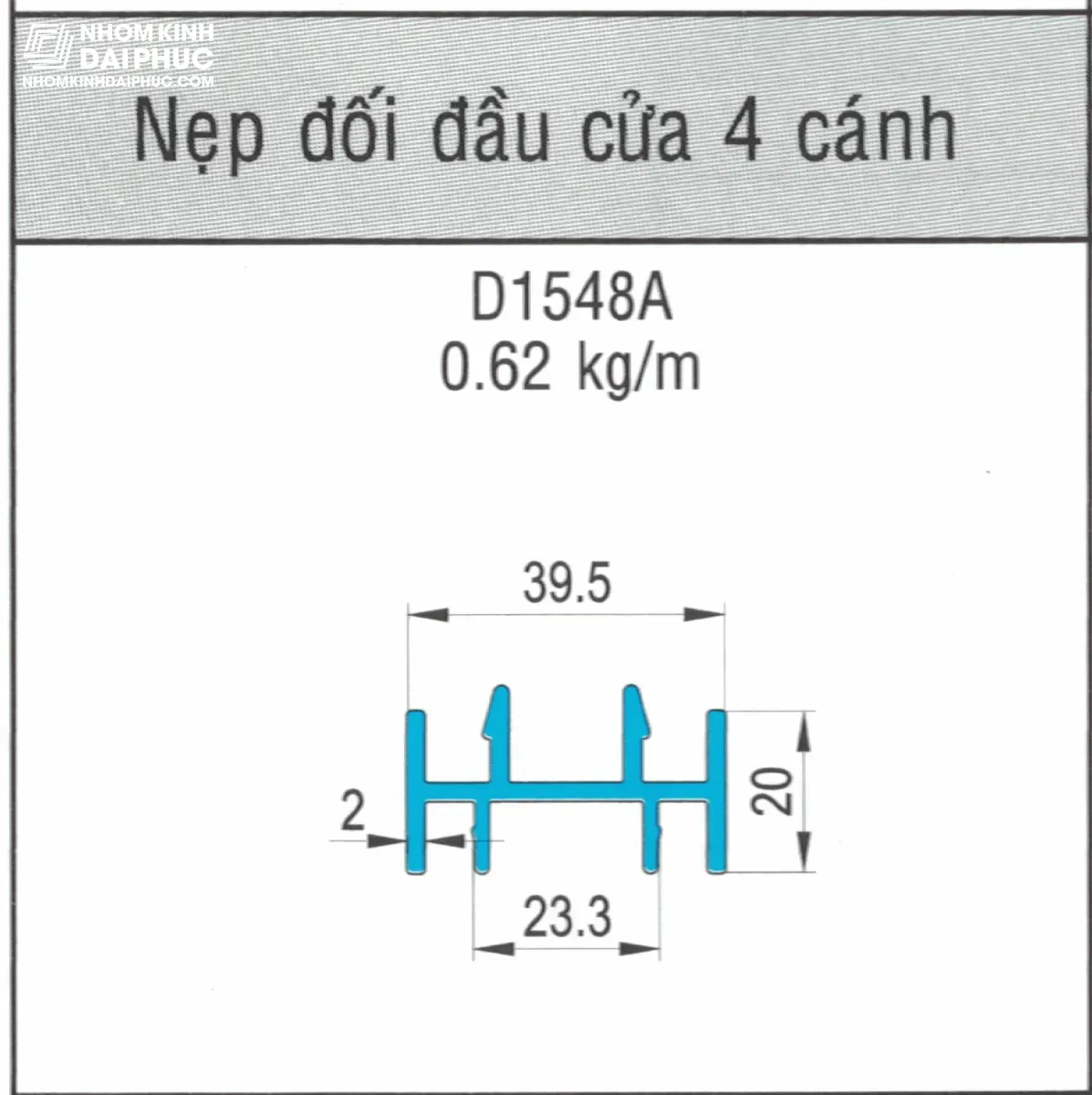 Nẹp đối đầu xingfa hệ 93