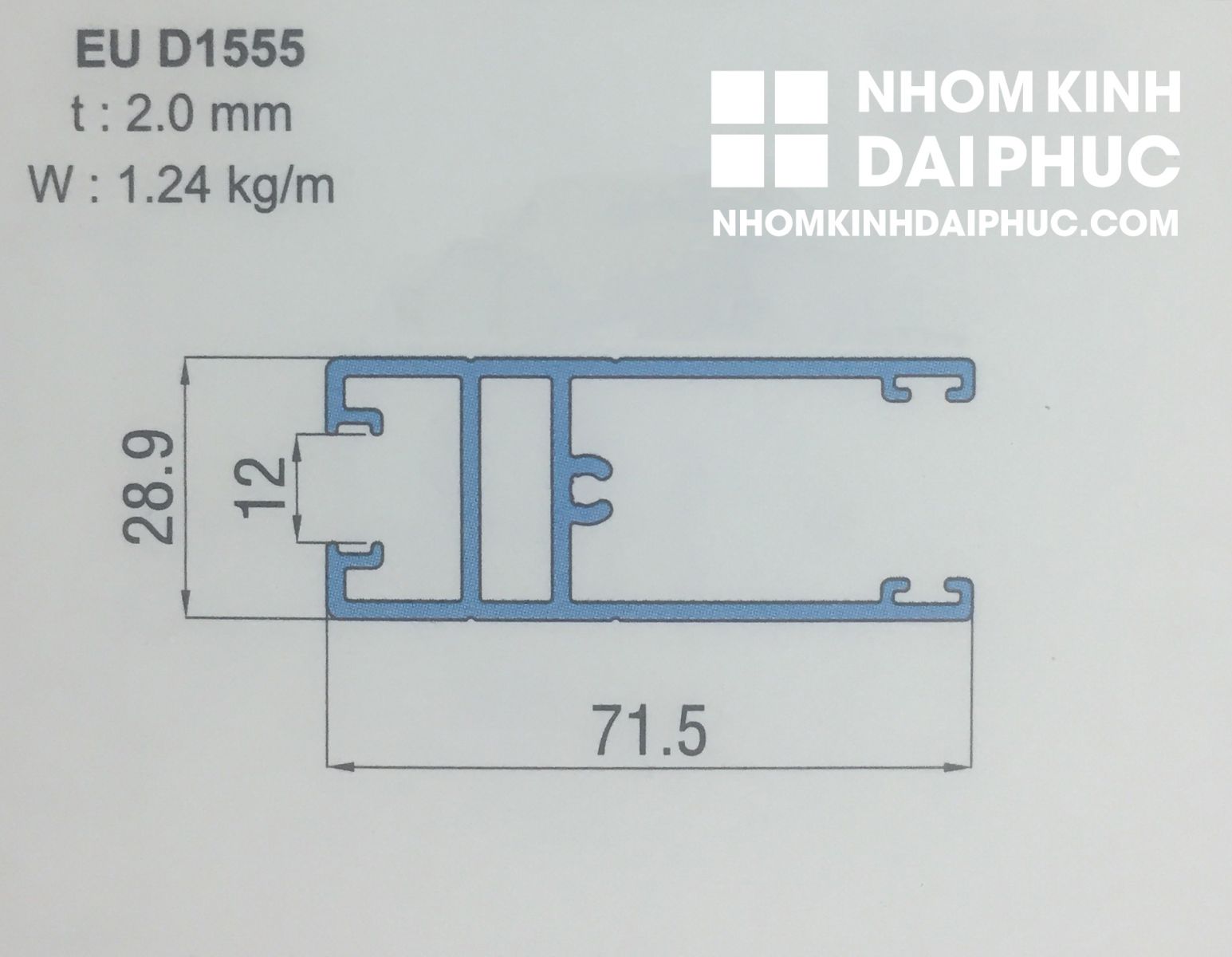 Cây ngang dưới cánh cửa lùa nhôm xingfa hệ 93 