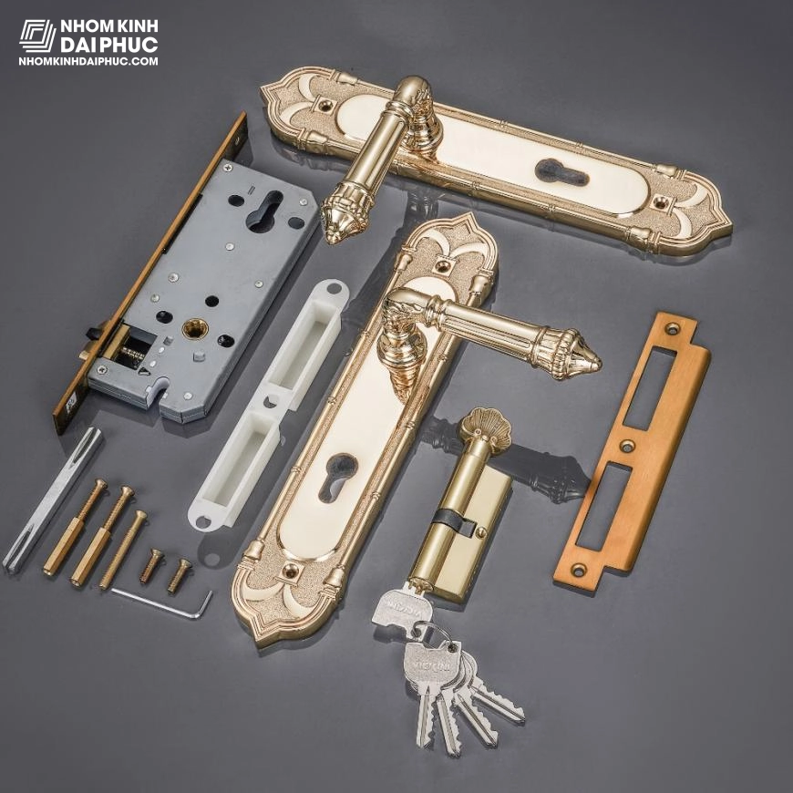 Khóa tay gạt cửa gỗ phụ kiện Vickini