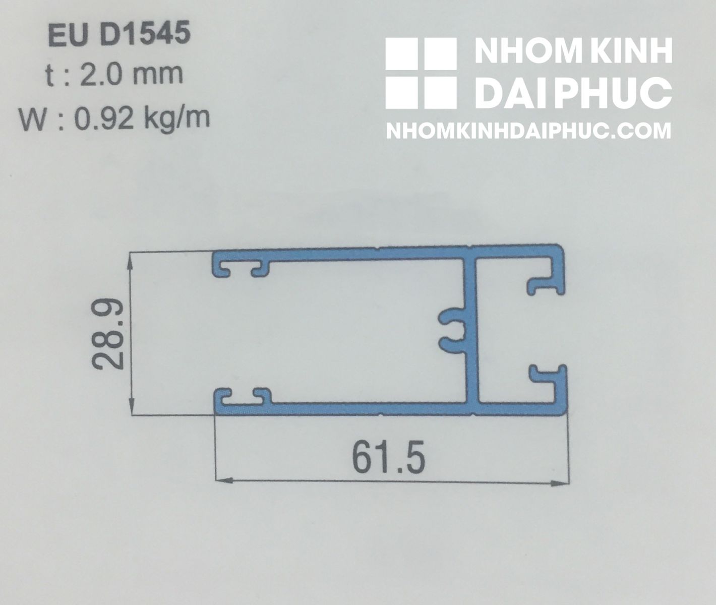 Cây ngang trên cánh cửa lùa nhôm xingfa hệ 93