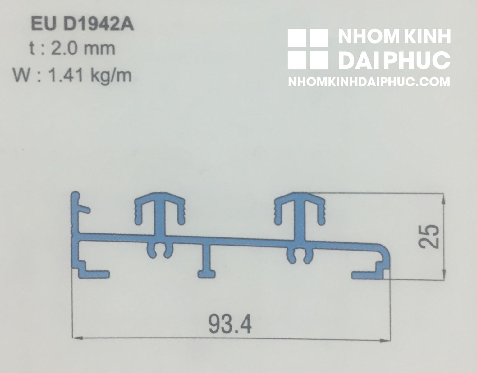 Ray dưới cân cửa là xingfa hệ 93