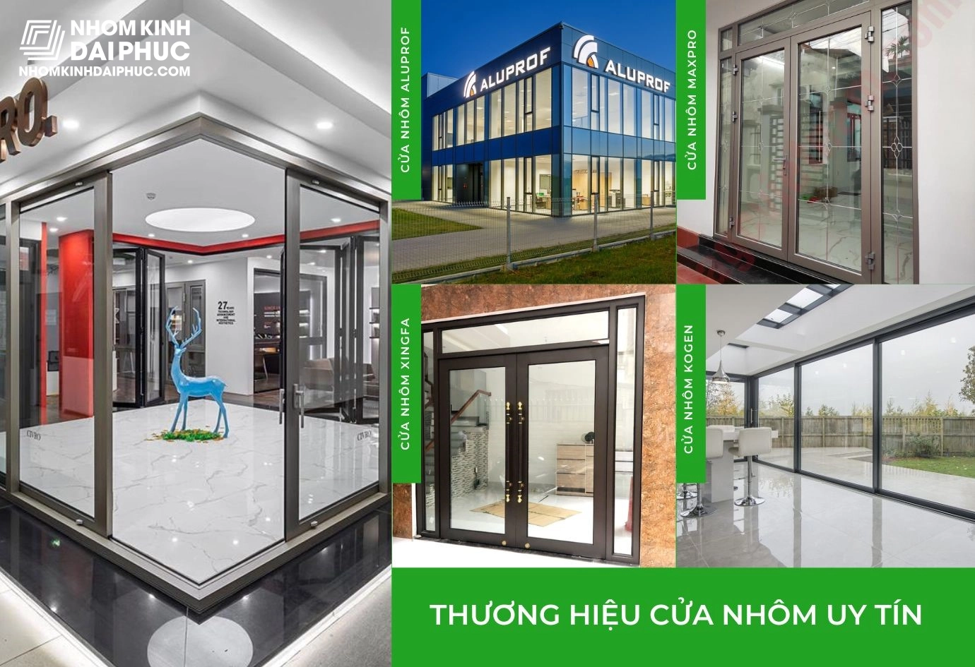 So sánh cửa nhôm maxpro với các loại cửa nhôm khác