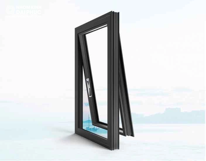 Cửa sổ nhôm kính Civro mở hất