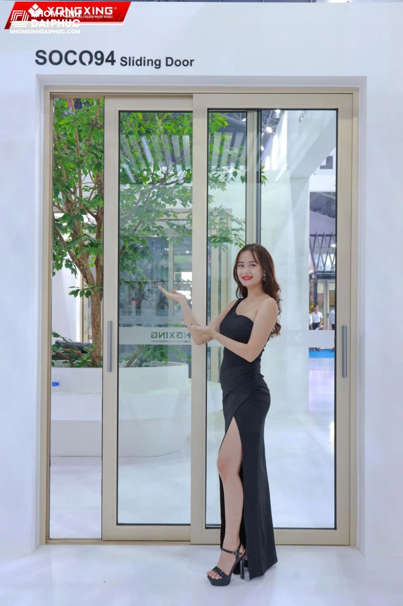 Cửa nhôm Yongxing Soco hệ 94 trượt 2 cánh