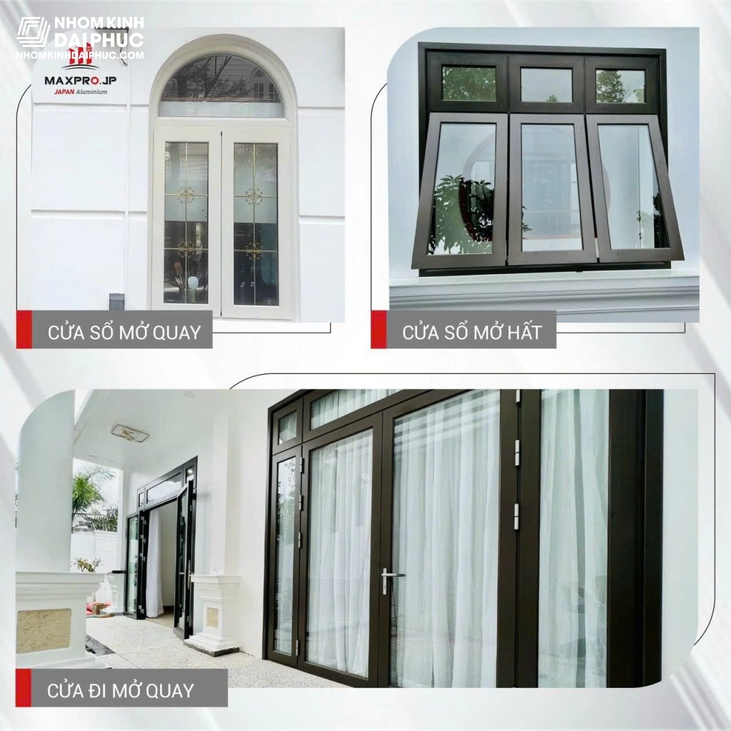 Mẫu cửa nhôm Maxpro
