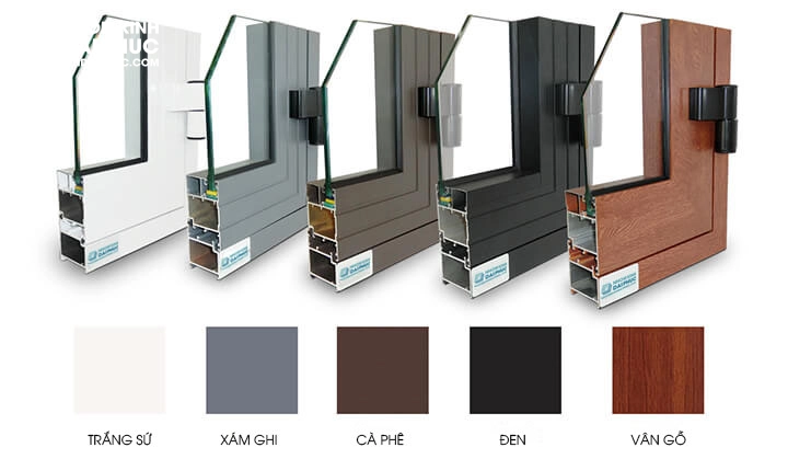 Các màu nhôm xingfa có trên thị trường hiện nay