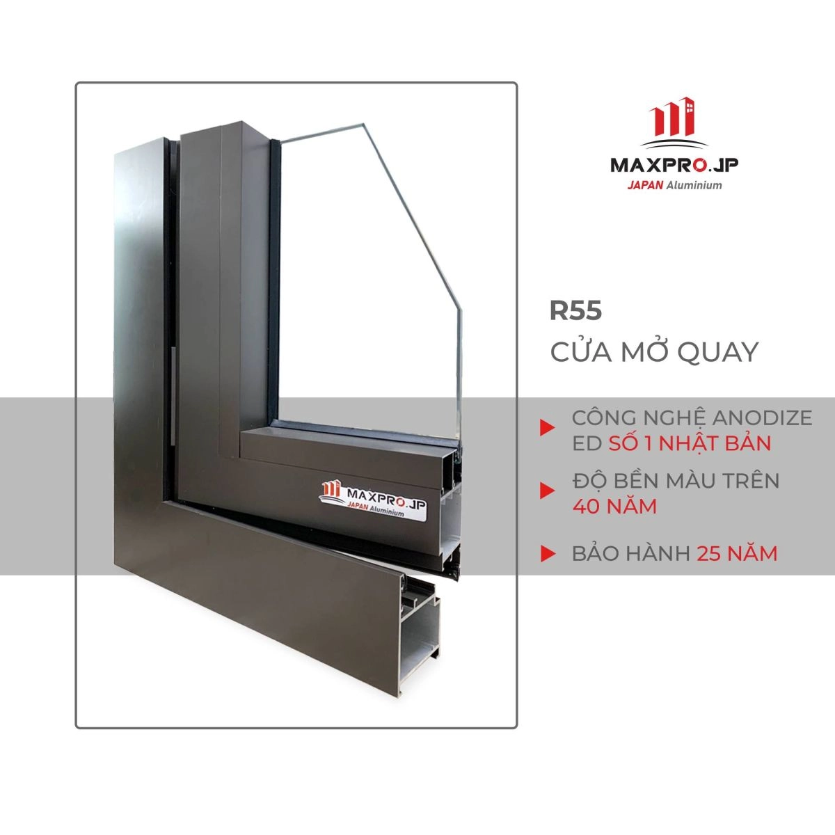 Nhôm Maxpro Màu Nâu Thu