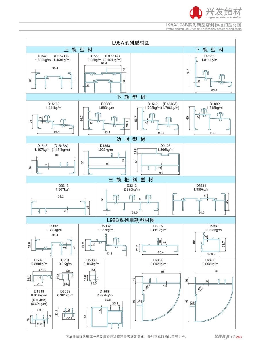 Profile nhôm Xingfa Quảng Đông