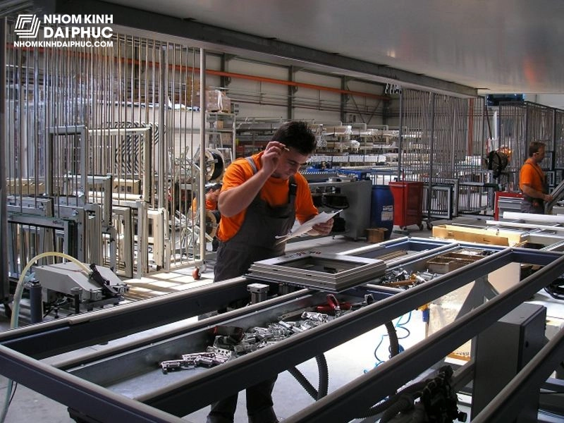 Định Mức Sản Xuất Lắp Đặt Cửa Nhôm Kính