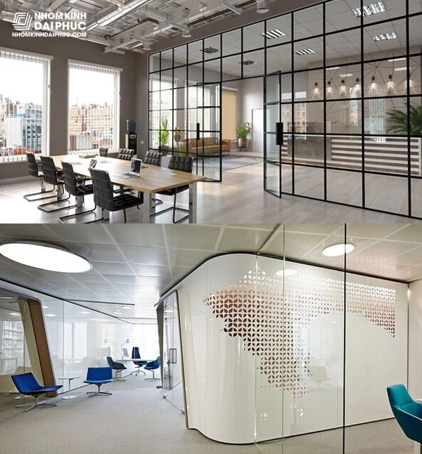 Vách Kính Văn Phòng Hiện Đại