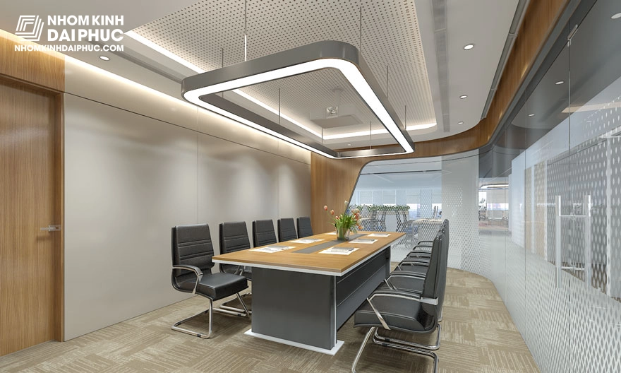 Vách Kính Văn Phòng