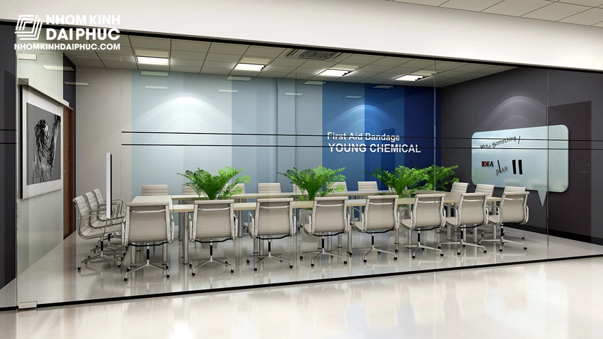 Vách Kính Phòng Họp Văn Phòng